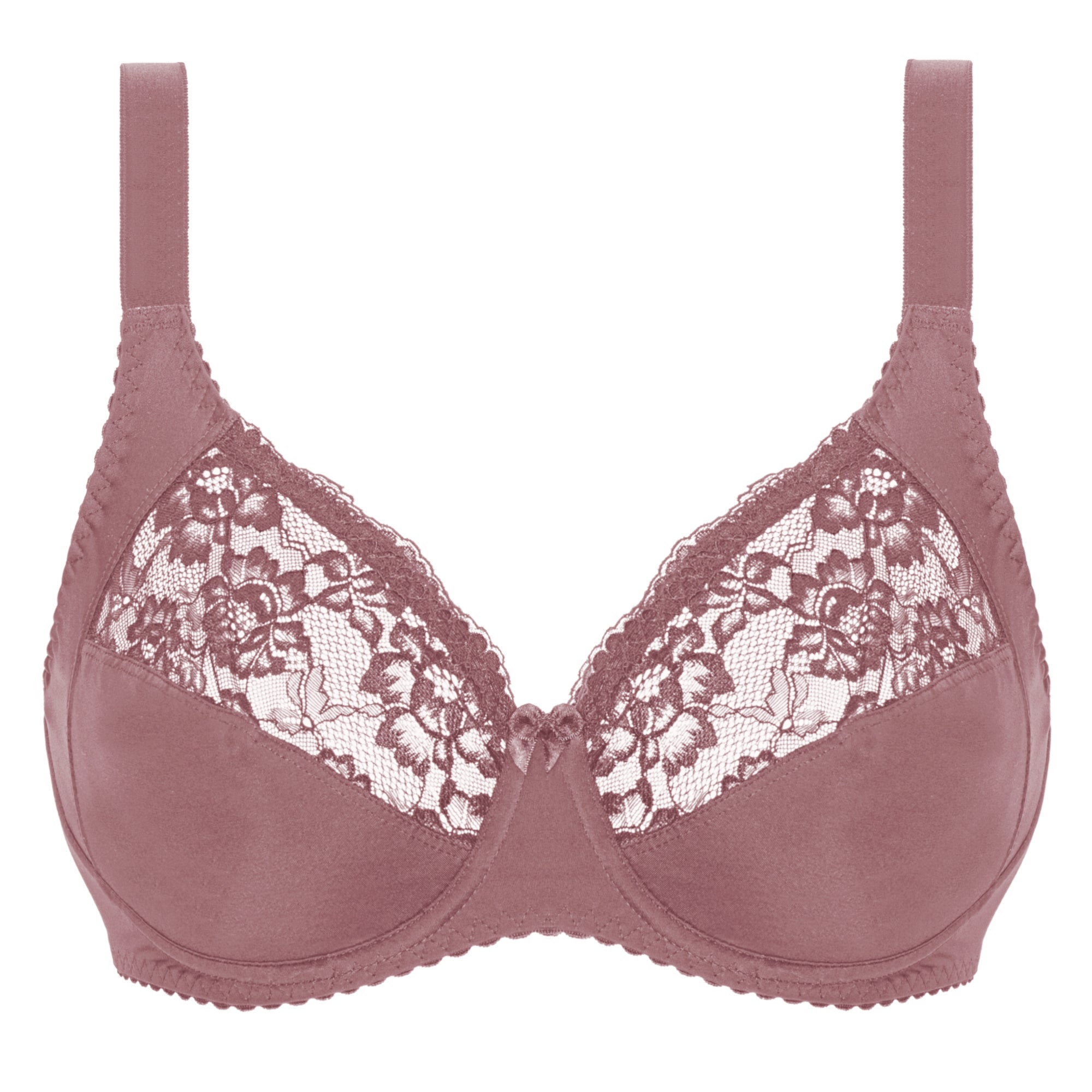 Floral Full Cup Bra Taupe