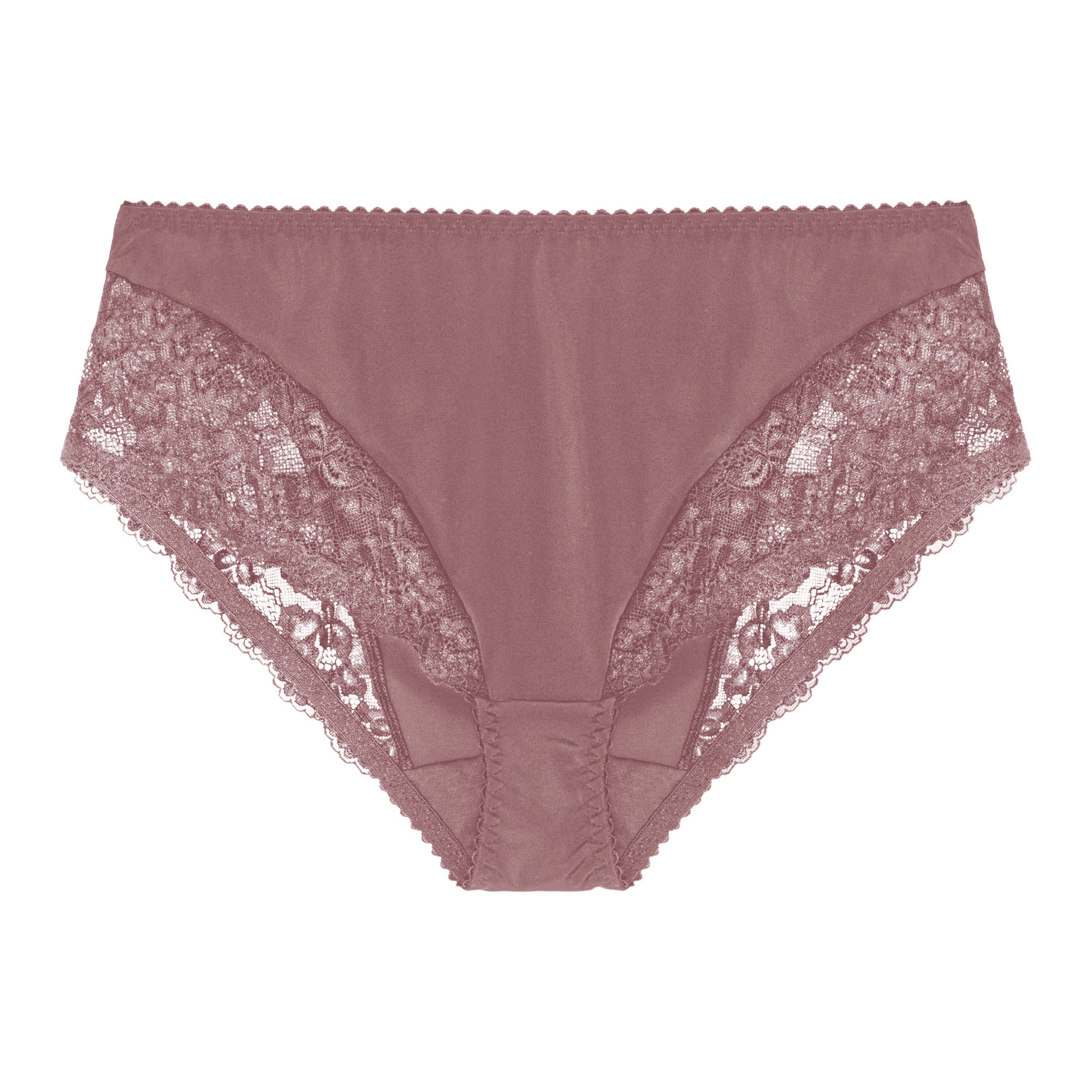 Floral Full Brief Taupe