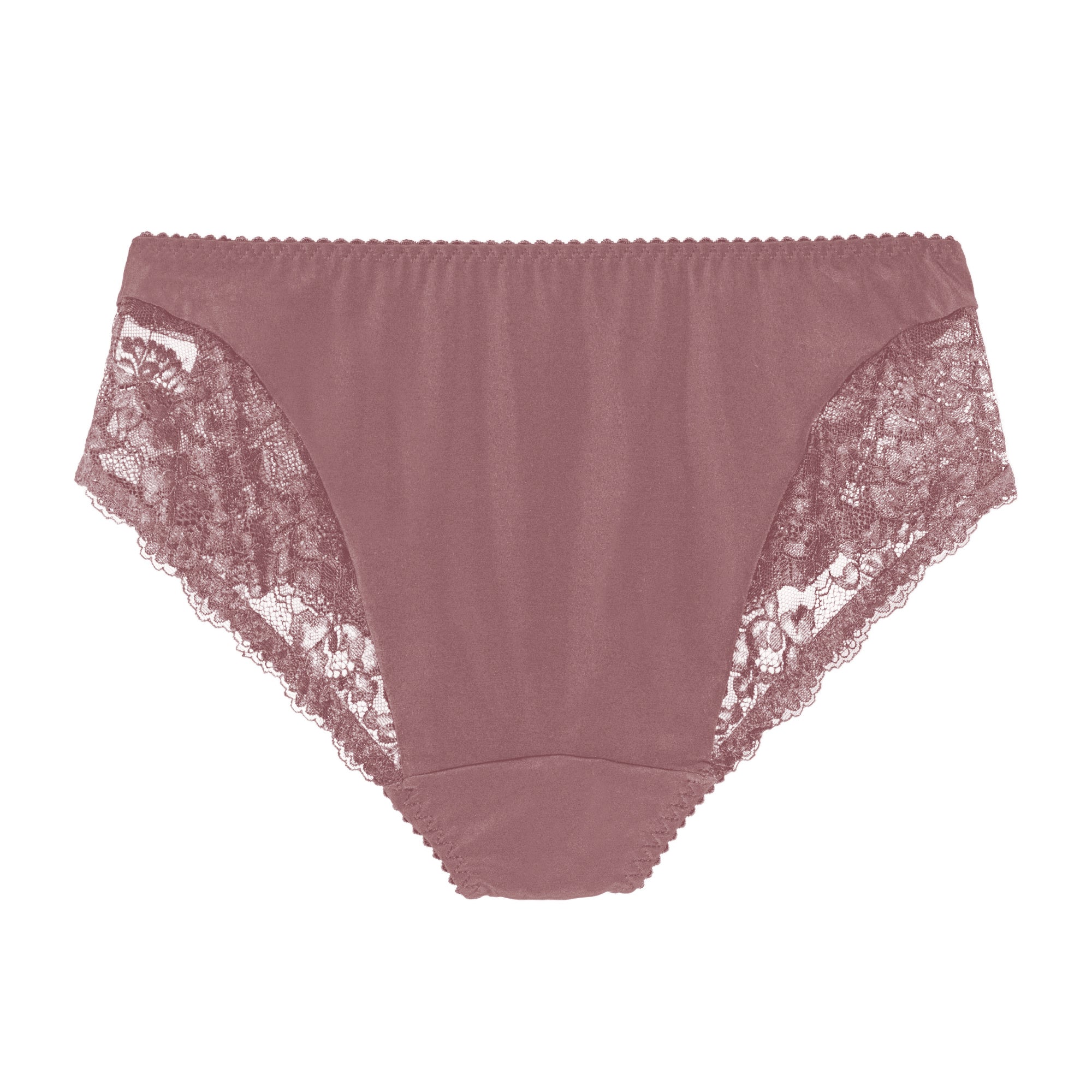 Floral Full Brief Taupe