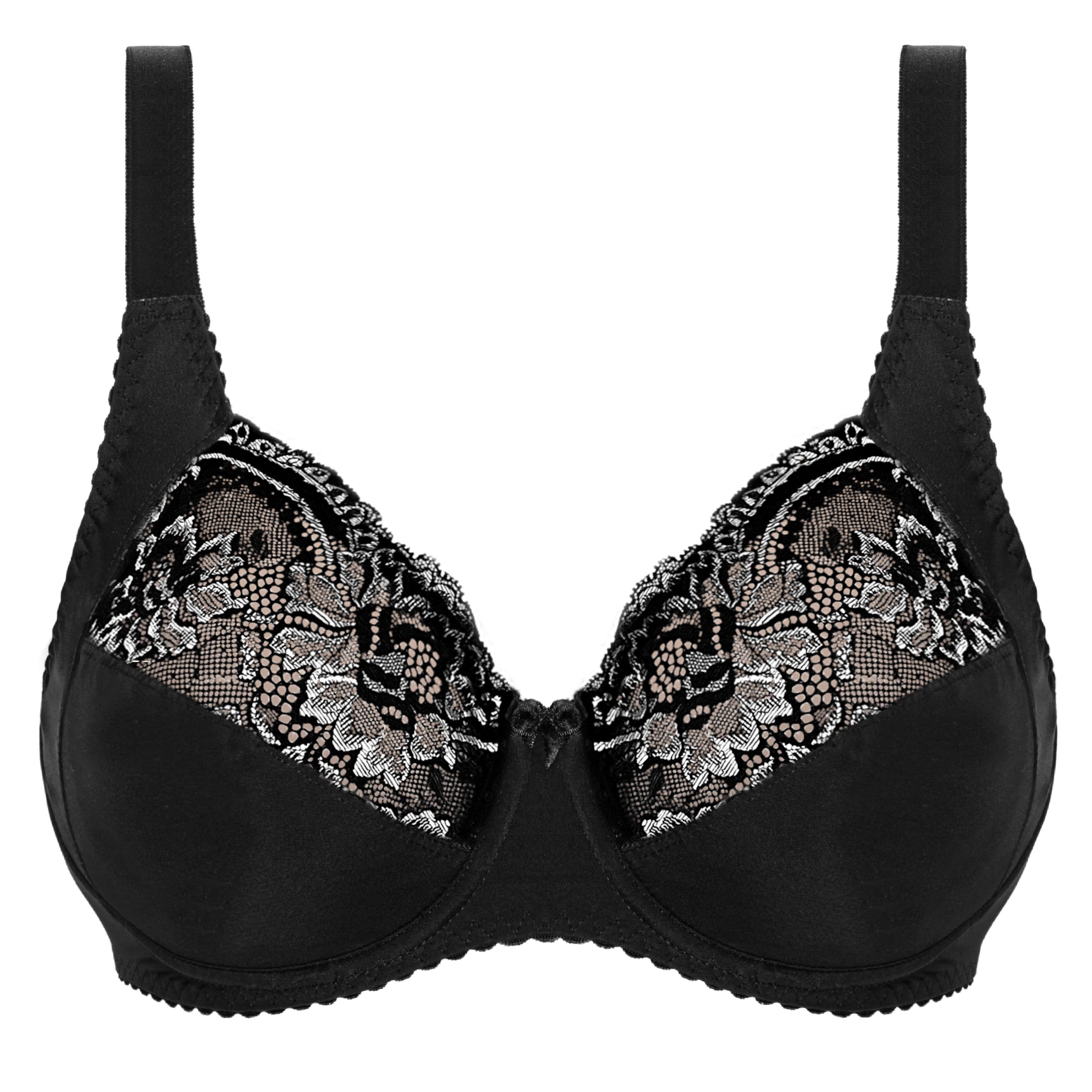 Silver Night Full Cup Bra Black/Silver