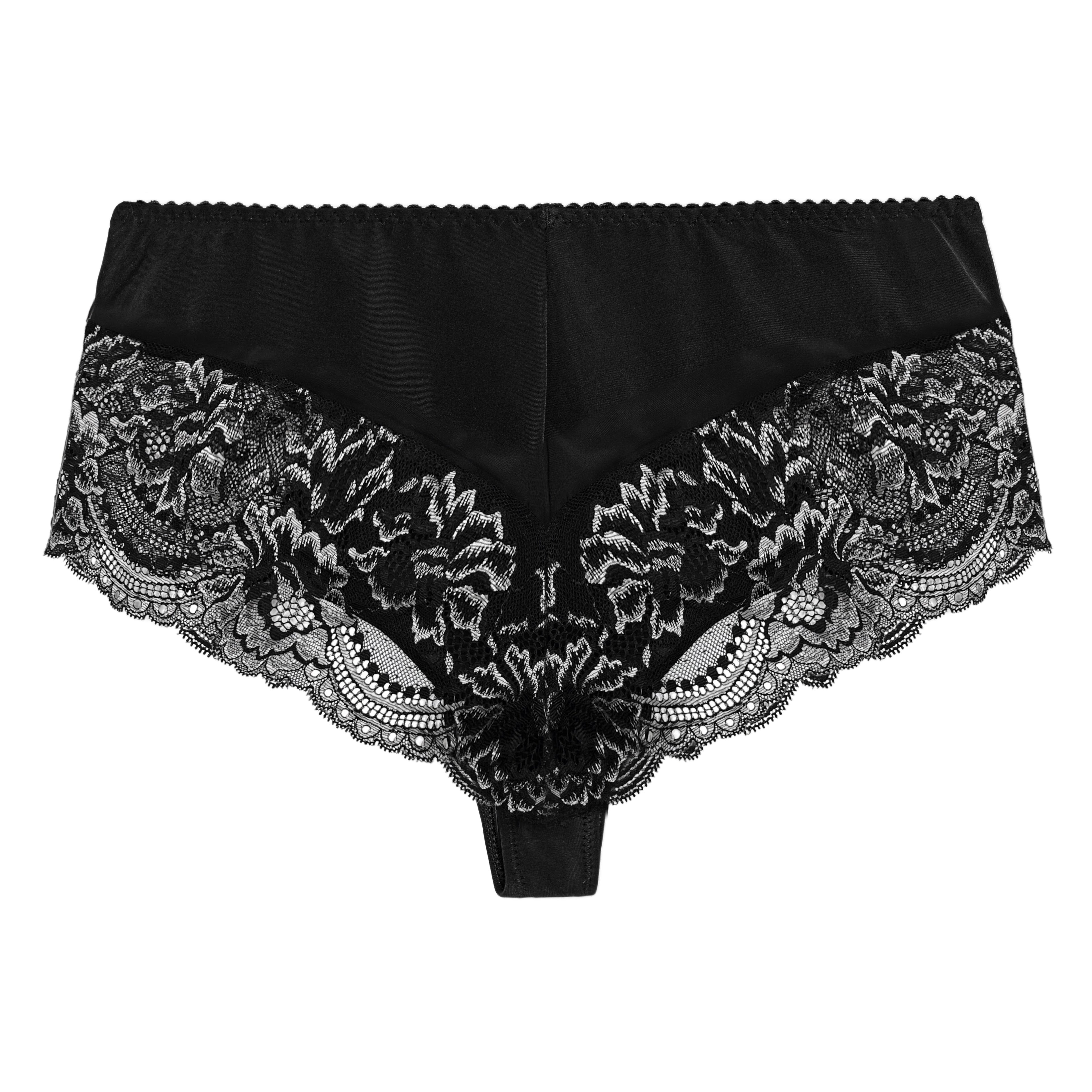 Silver Night Luxury Thong Black/Silver