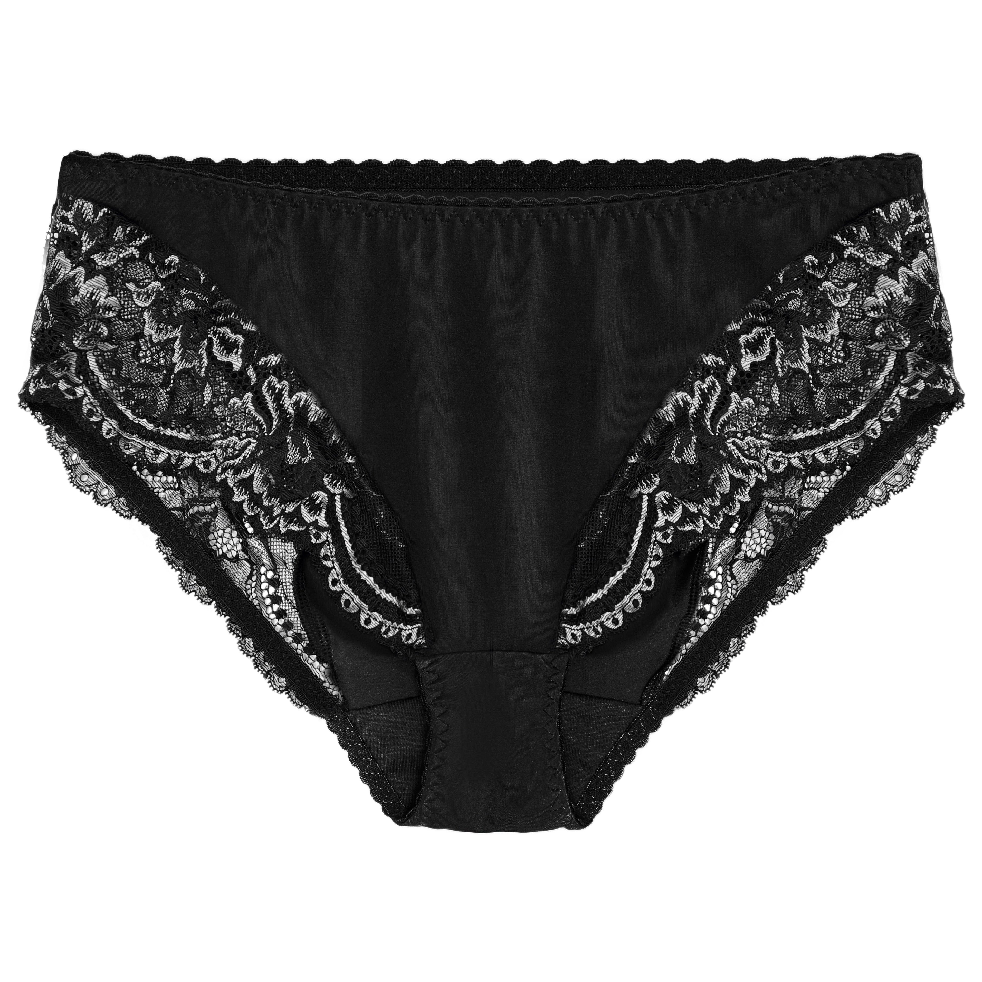 Silver Night Full Briefs Black/Silver